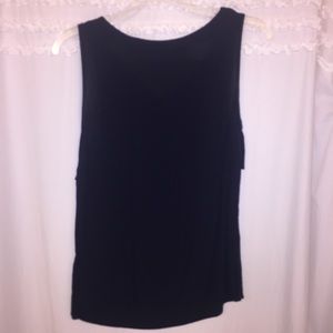 Banana Republic navy blue tank with detailed back